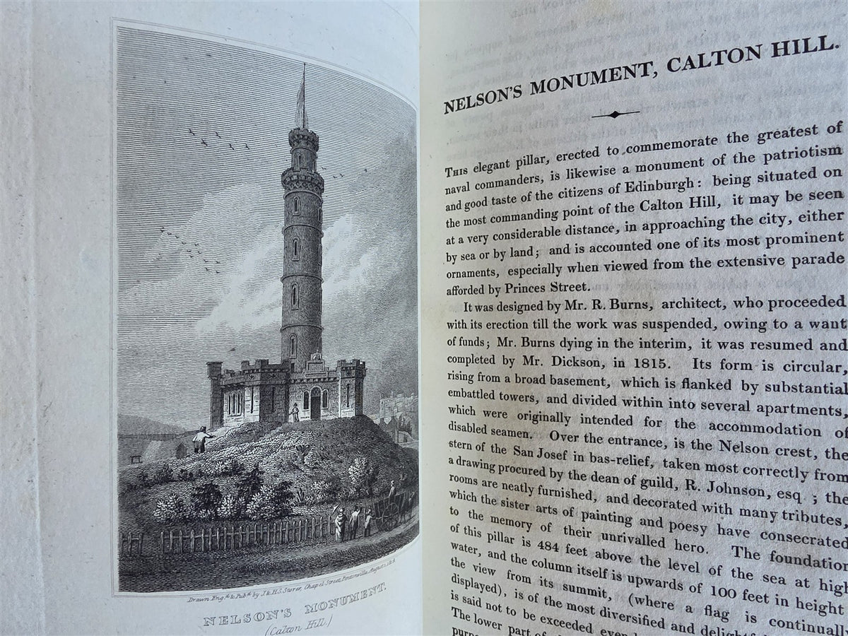 1820 VIEWS of EDINBURGH and its Vicinity antique ILLUSTRATED 2 VOLUMES