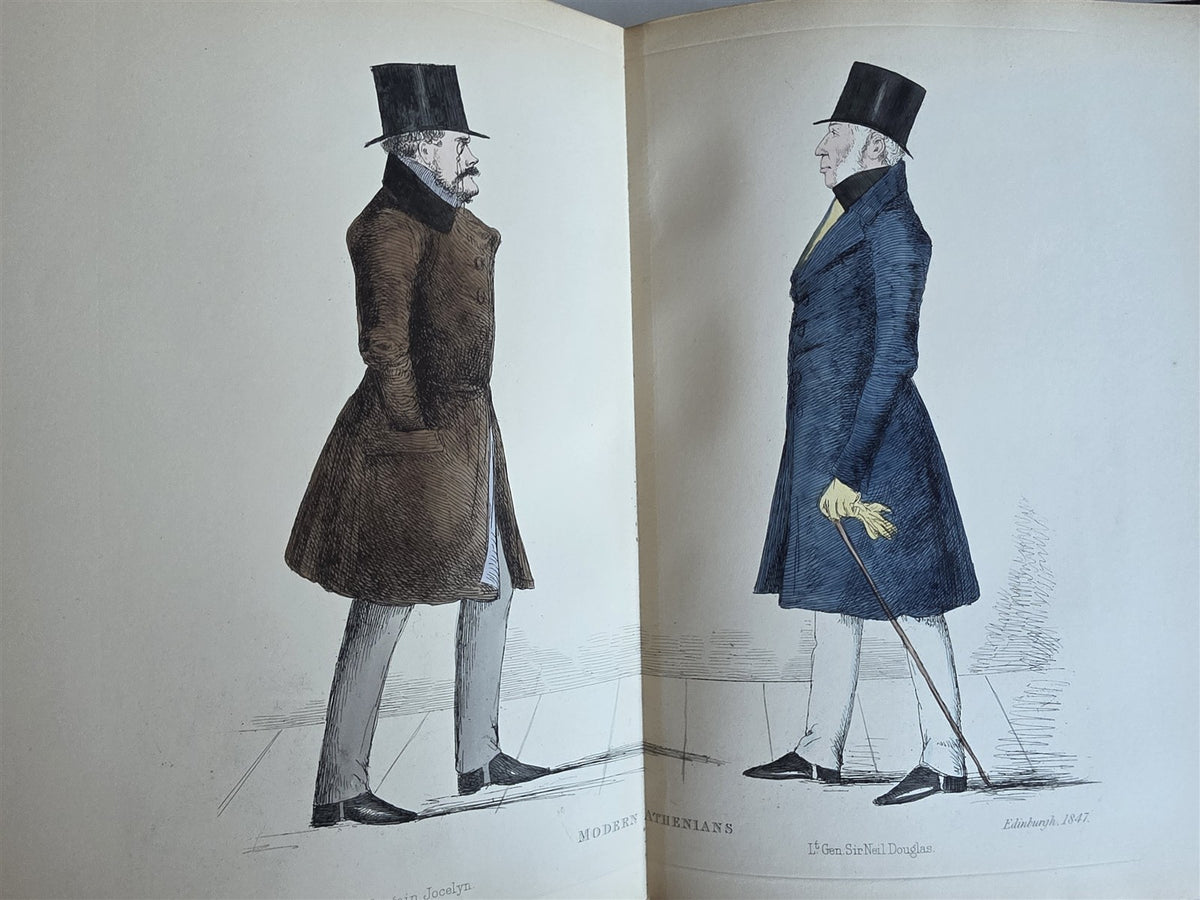 1882 MODERN ATHENIANS Portraits of Citizens of EDINBURGH antique ILLUSTRATED