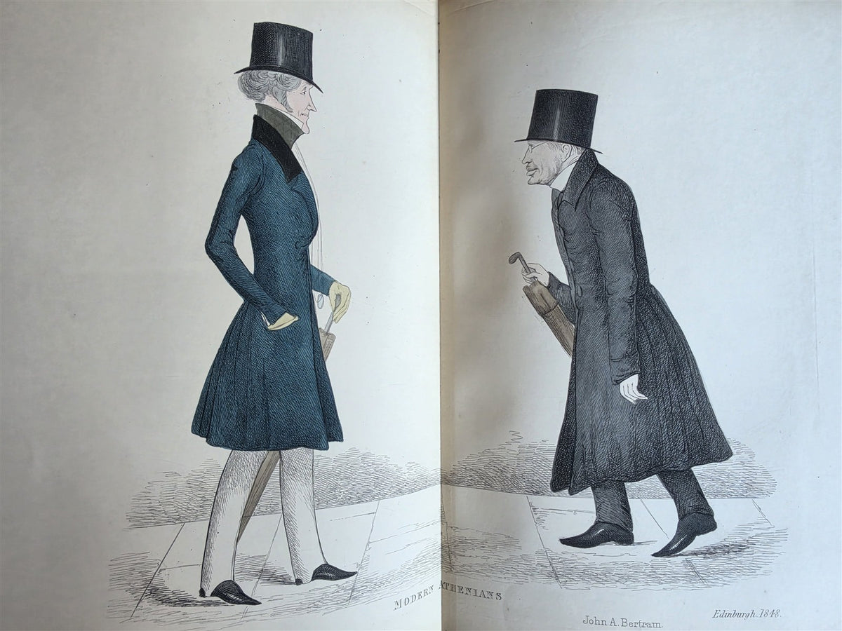 1882 MODERN ATHENIANS Portraits of Citizens of EDINBURGH antique ILLUSTRATED