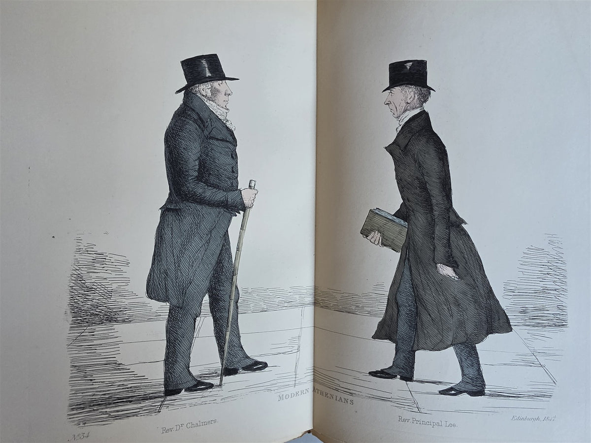 1882 MODERN ATHENIANS Portraits of Citizens of EDINBURGH antique ILLUSTRATED