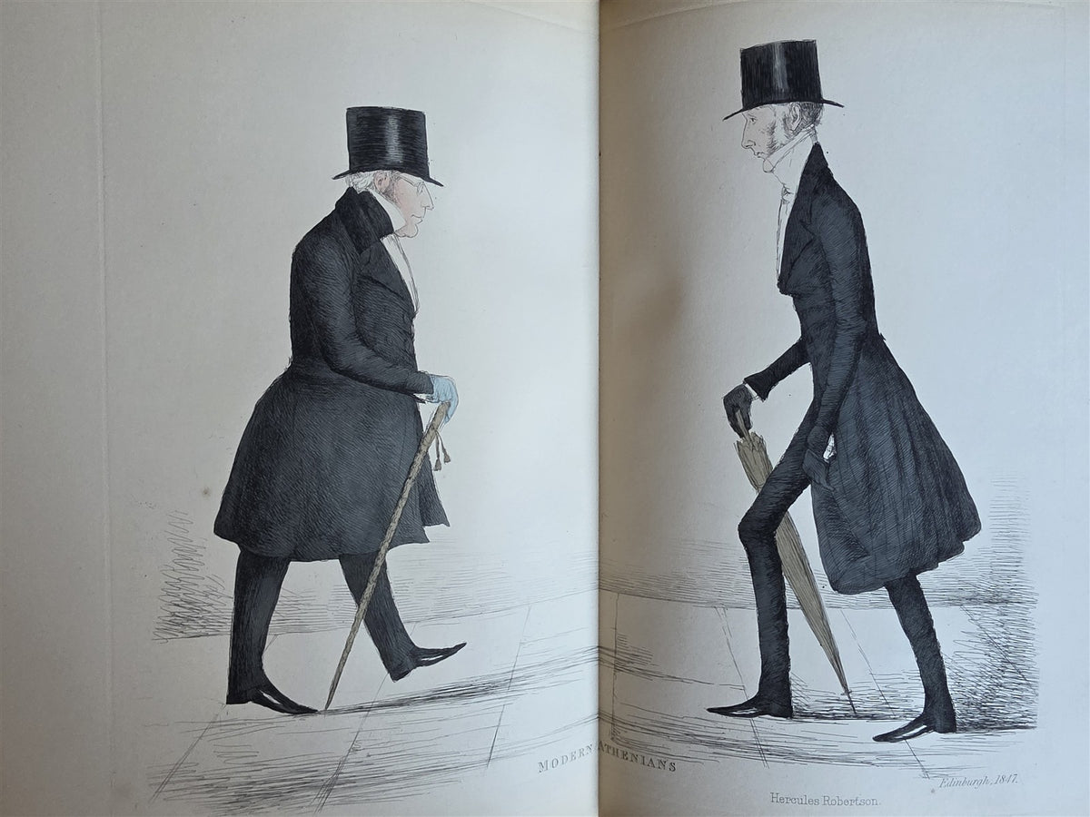 1882 MODERN ATHENIANS Portraits of Citizens of EDINBURGH antique ILLUSTRATED