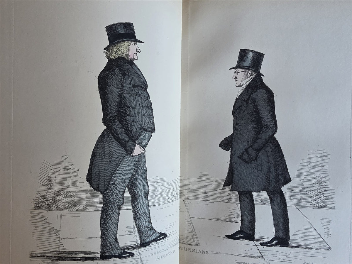 1882 MODERN ATHENIANS Portraits of Citizens of EDINBURGH antique ILLUSTRATED