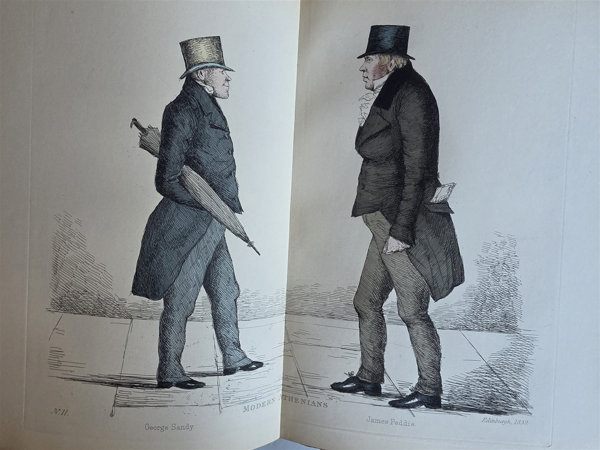 1882 MODERN ATHENIANS Portraits of Citizens of EDINBURGH antique ILLUSTRATED