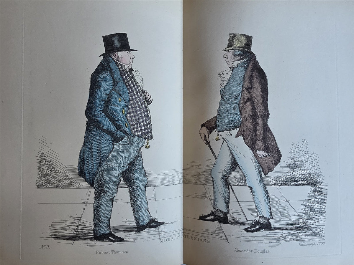 1882 MODERN ATHENIANS Portraits of Citizens of EDINBURGH antique ILLUSTRATED