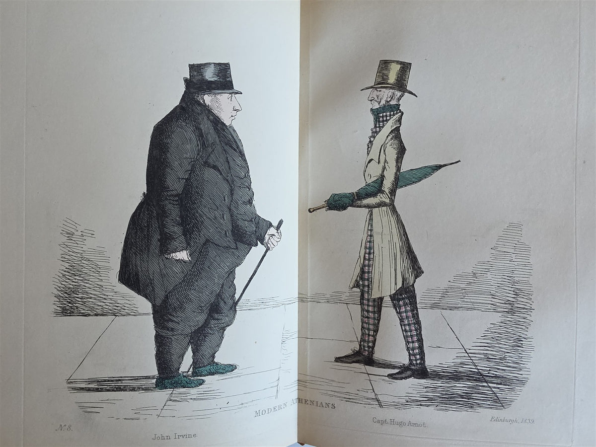 1882 MODERN ATHENIANS Portraits of Citizens of EDINBURGH antique ILLUSTRATED