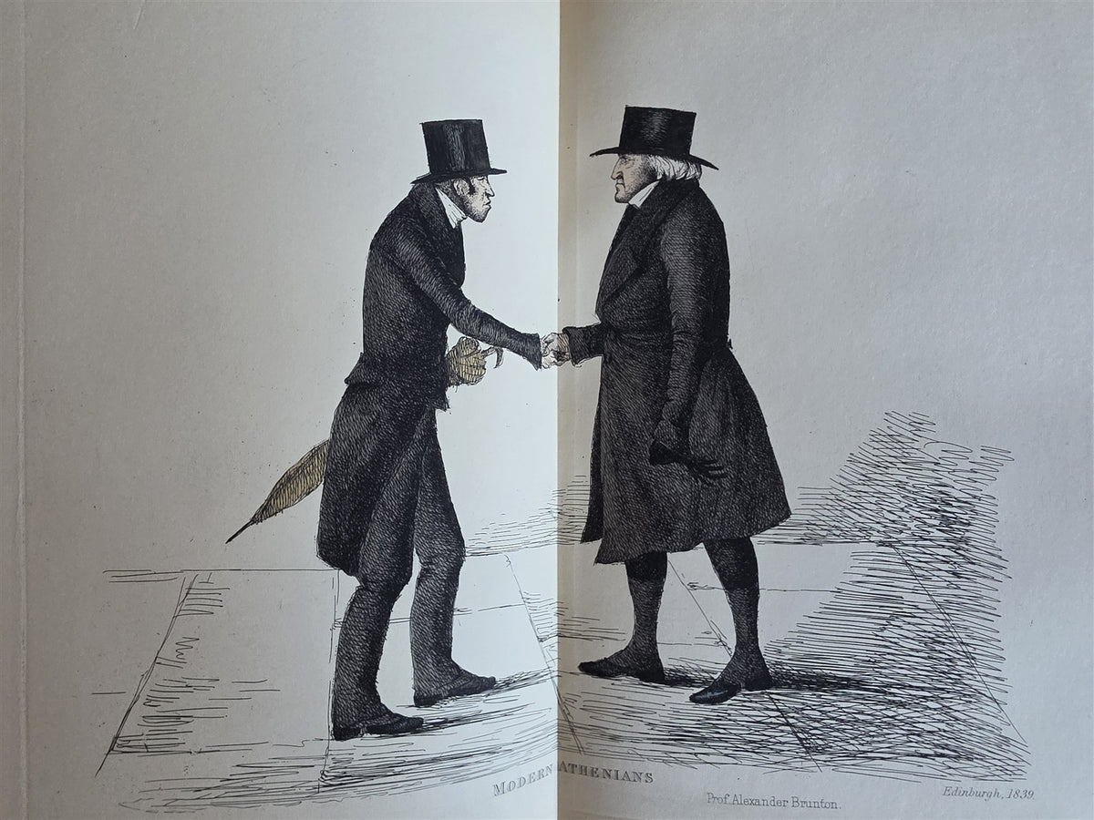 1882 MODERN ATHENIANS Portraits of Citizens of EDINBURGH antique ILLUSTRATED