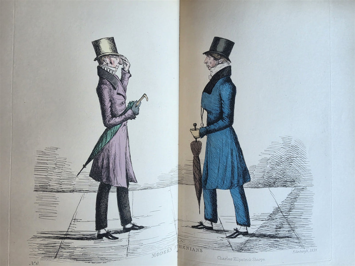 1882 MODERN ATHENIANS Portraits of Citizens of EDINBURGH antique ILLUSTRATED