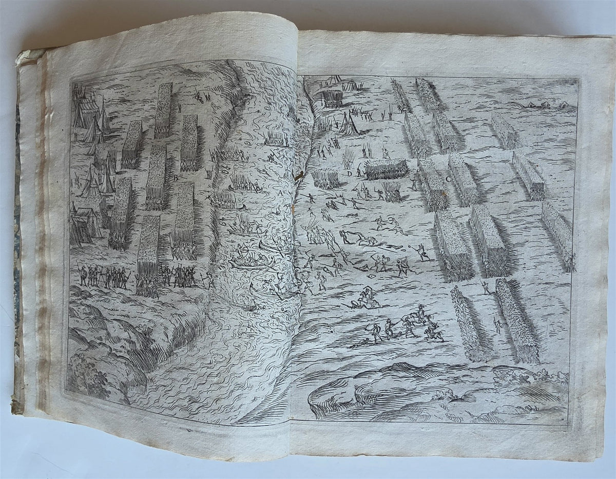 1618 Julius Caesar's Commentaries FULLY ILLUSTRATED antique ANDREA PALLADIO