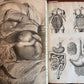 1717 ANATOMICAL TREATISE Theatrum Anatomicum ILLUSTRATED 2 FOLIO VOLUMES antique