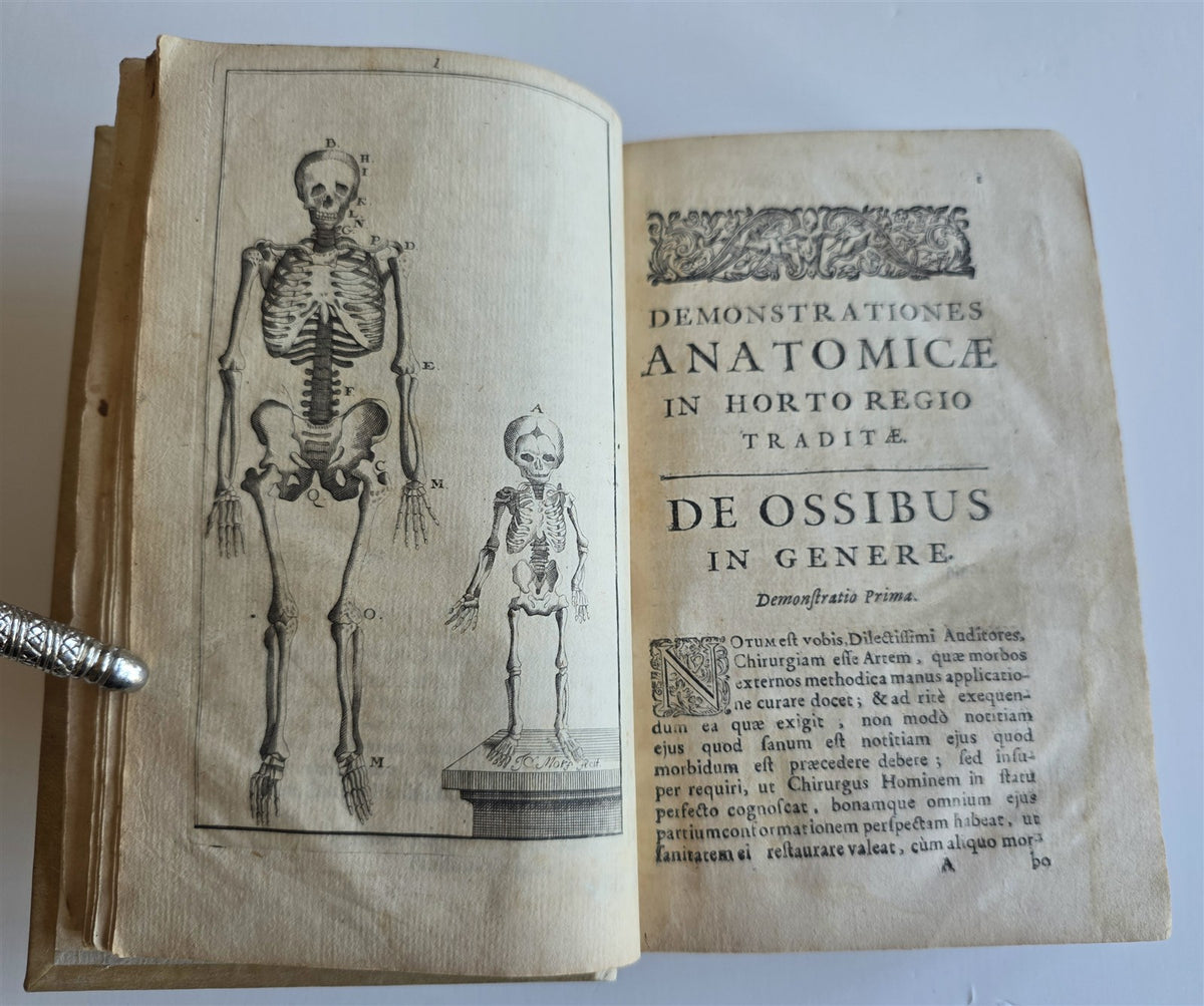 1696 ANATOMICAL TREATISE Anatomia Corporis Humani P.DIONIS antique ILLUSTRATED