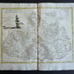 1782 MAP of Brno CZECHIA from ANTONIO ZATTA GEOGRAFI ATLAS antique MORAVIA 15x19