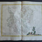 1782 MAP of GERMANY - ANTONIO ZATTA GEOGRAFI ATLAS antique UPPER & LOWER RHINE