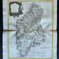 1782 MAP of NORWAY from ANTONIO ZATTA GEOGRAFI ATLAS antique LA NORVEGIA