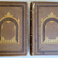 1860s BIBLE in ENGLISH antique ILLUSTRATED 2 FOLIO VOLUMES by A. FLETCHER