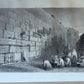 1860s BIBLE in ENGLISH antique ILLUSTRATED 2 FOLIO VOLUMES by A. FLETCHER