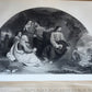1860s BIBLE in ENGLISH antique ILLUSTRATED 2 FOLIO VOLUMES by A. FLETCHER