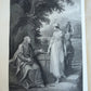 1860s BIBLE in ENGLISH antique ILLUSTRATED 2 FOLIO VOLUMES by A. FLETCHER