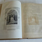 1860s BIBLE in ENGLISH antique ILLUSTRATED 2 FOLIO VOLUMES by A. FLETCHER