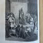 1860s BIBLE in ENGLISH antique ILLUSTRATED 2 FOLIO VOLUMES by A. FLETCHER