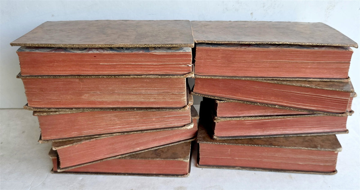 1739 HISTORY of PEOPLE OF GOD antique ILLUSTRATED 10 VOLUMES Judaica