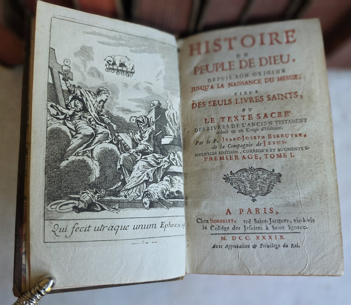 1739 HISTORY of PEOPLE OF GOD antique ILLUSTRATED 10 VOLUMES Judaica
