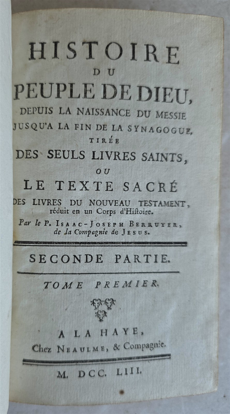 1753 HISTORY of PEOPLE OF GOD antique ILLUSTRATED 8 VOLUMES SET Judaica
