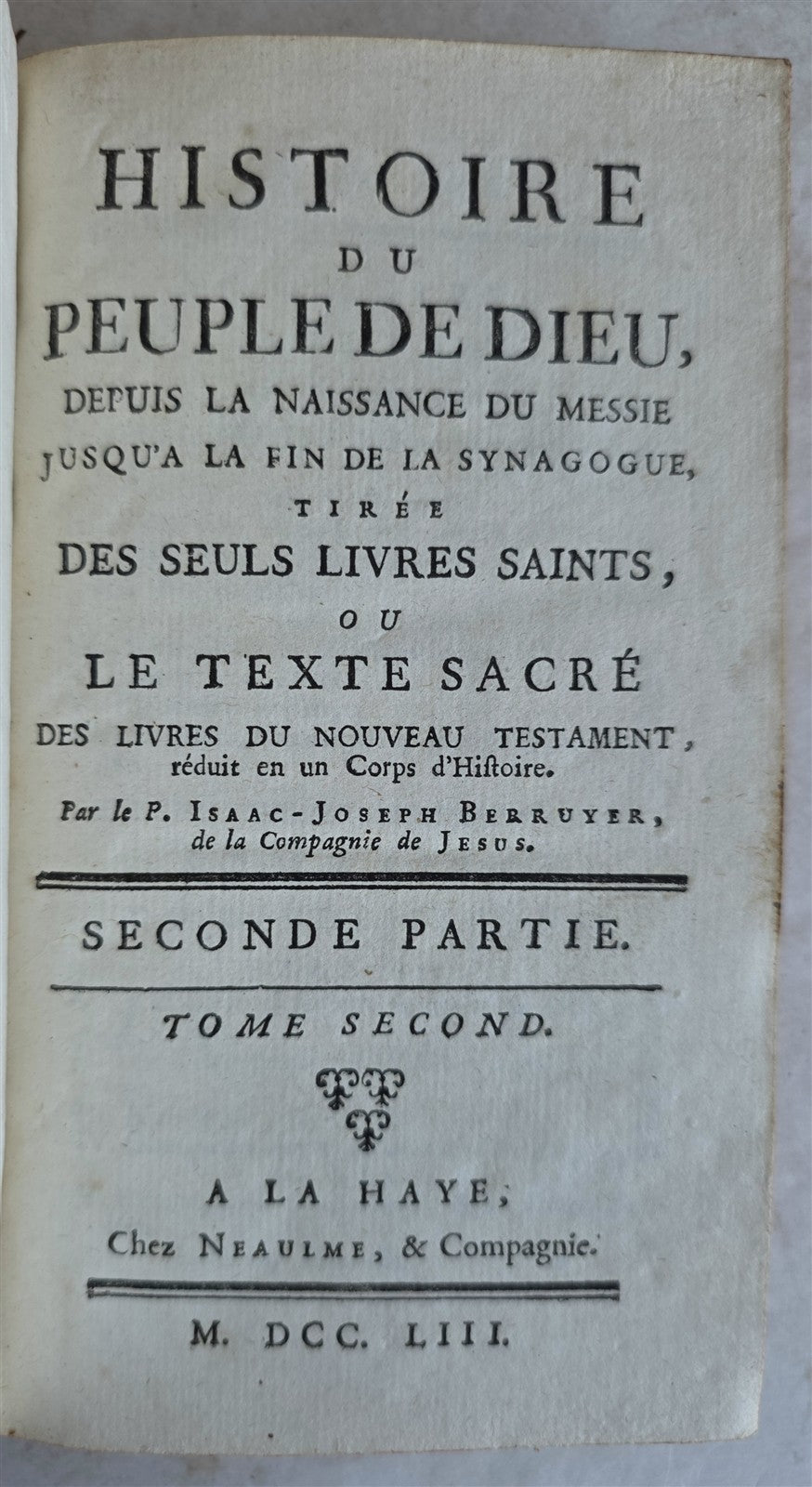 1753 HISTORY of PEOPLE OF GOD antique ILLUSTRATED 8 VOLUMES SET Judaica