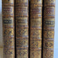 1750 MATHEMATICS & PHYSICS antique 4 ILLUSTRATED VOLUMES SET