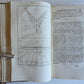 1750 MATHEMATICS & PHYSICS antique 4 ILLUSTRATED VOLUMES SET