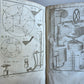 1750 MATHEMATICS & PHYSICS antique 4 ILLUSTRATED VOLUMES SET