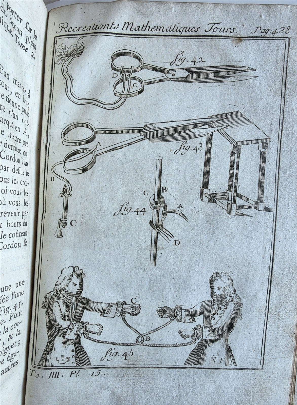 1750 MATHEMATICS & PHYSICS antique 4 ILLUSTRATED VOLUMES SET