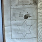 1750 MATHEMATICS & PHYSICS antique 4 ILLUSTRATED VOLUMES SET