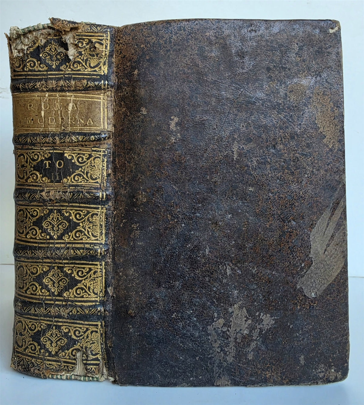 1727 ROME ILLUSTRATED antique Descrizione di Roma Moderna formatta nuovamente