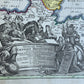 1707 MAP of RUSSIA antique 21 x 24" SCARCE Imperii Moscovitici Novissima Tabula