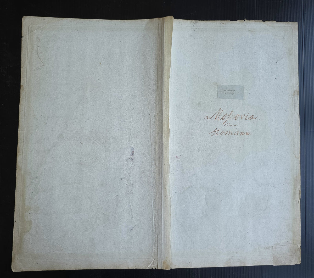 1707 MAP of RUSSIA antique 21 x 24" SCARCE Imperii Moscovitici Novissima Tabula