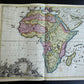 1730 MAP of AFRICA antique 20 x 24" by Matthäus Seutter