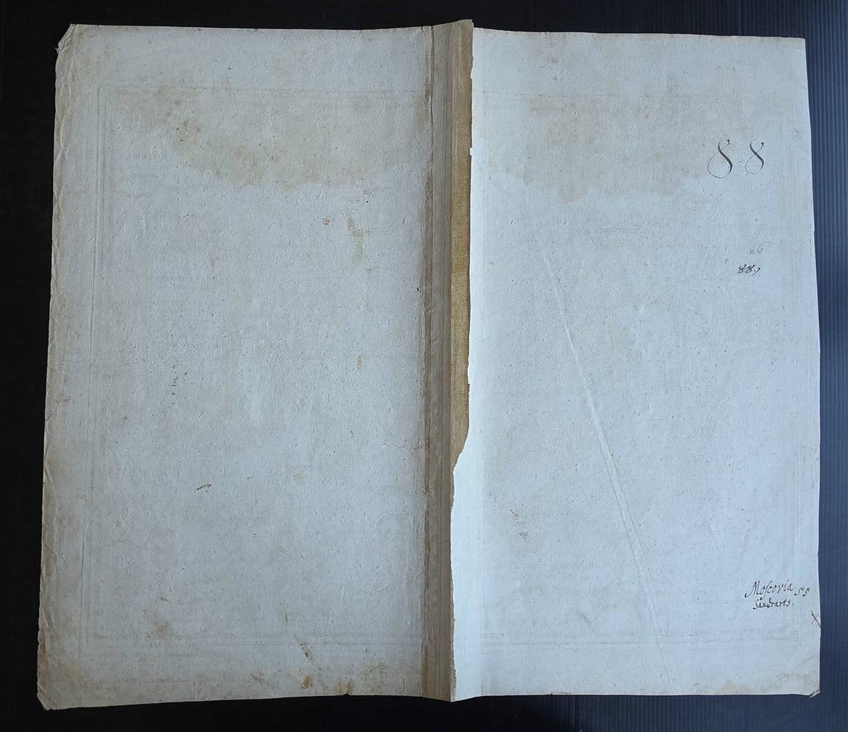 1600 MAP of RUSSIA antique 20 x 23" SCARCE Moscoviae seu Russiae Magnae Tabula