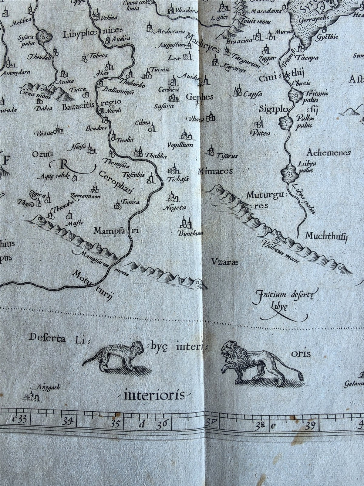 1620s MAP of AFRICA antique 17 x 21" by Gerard Mercator
