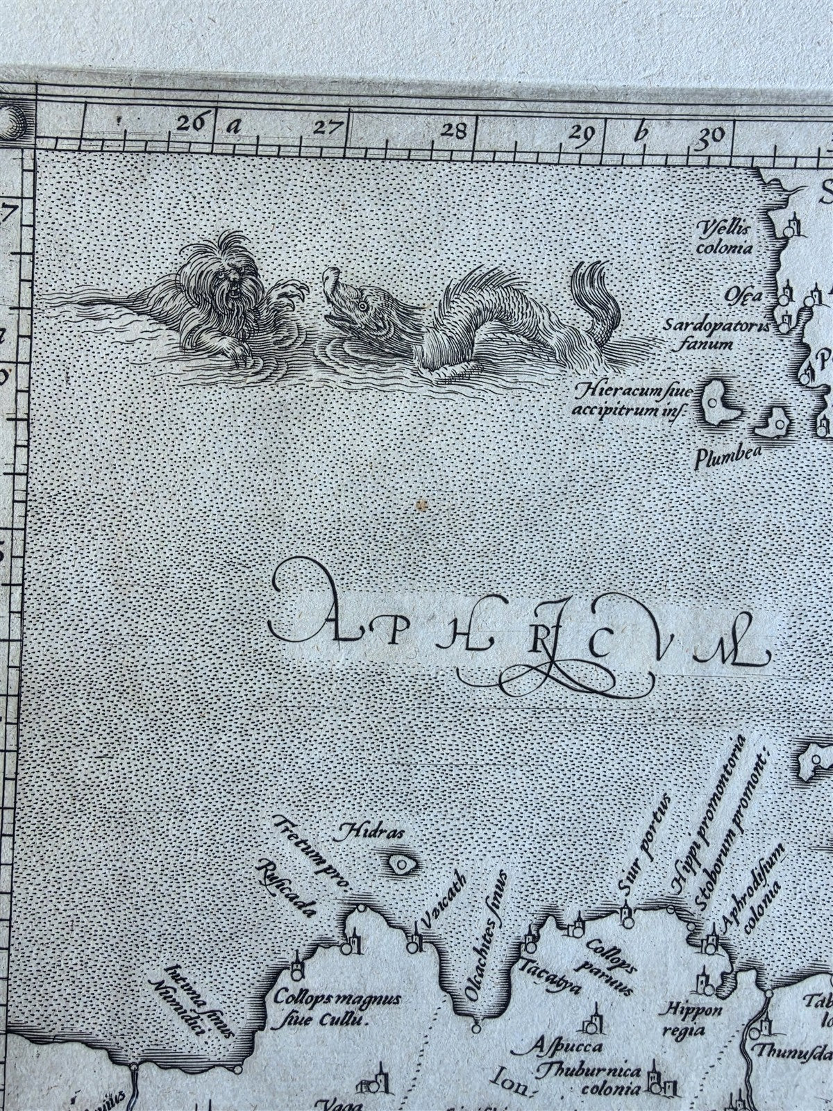 1620s MAP of AFRICA antique 17 x 21" by Gerard Mercator