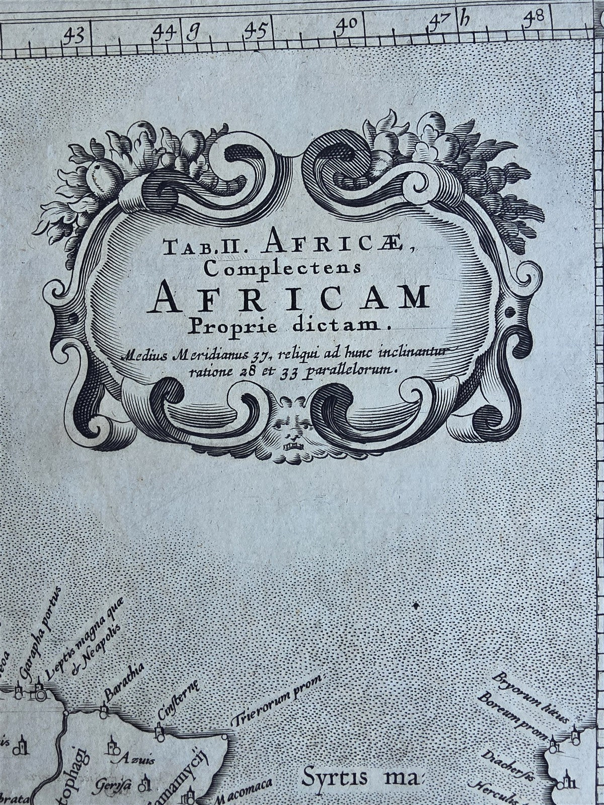 1620s MAP of AFRICA antique 17 x 21" by Gerard Mercator