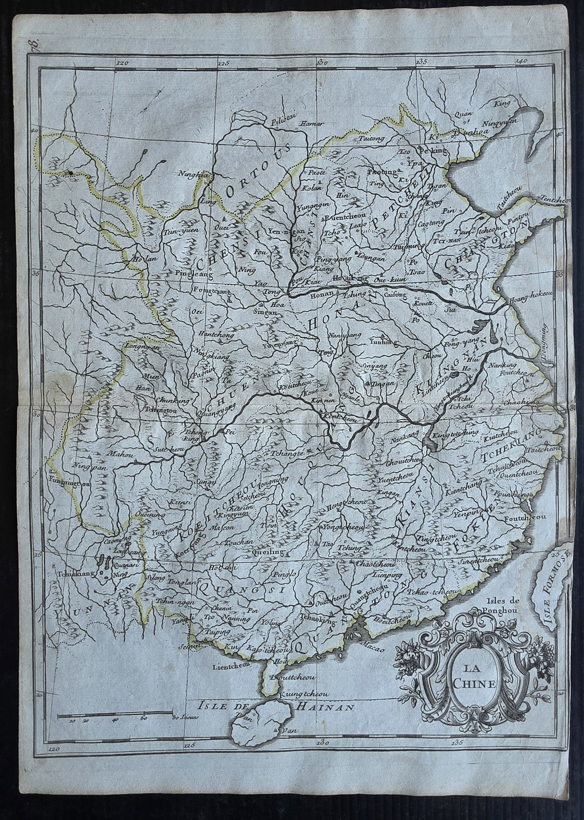 1748 MAP of CHINA antique