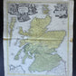 1730 MAP of SCOTLAND antique 21 x 24.5" by Johann Baptist Homann