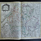 1750s MAP of SWITZERLAND antique 20x24" Helvetiae Rhaetiae Valesiae et Sabaudiae