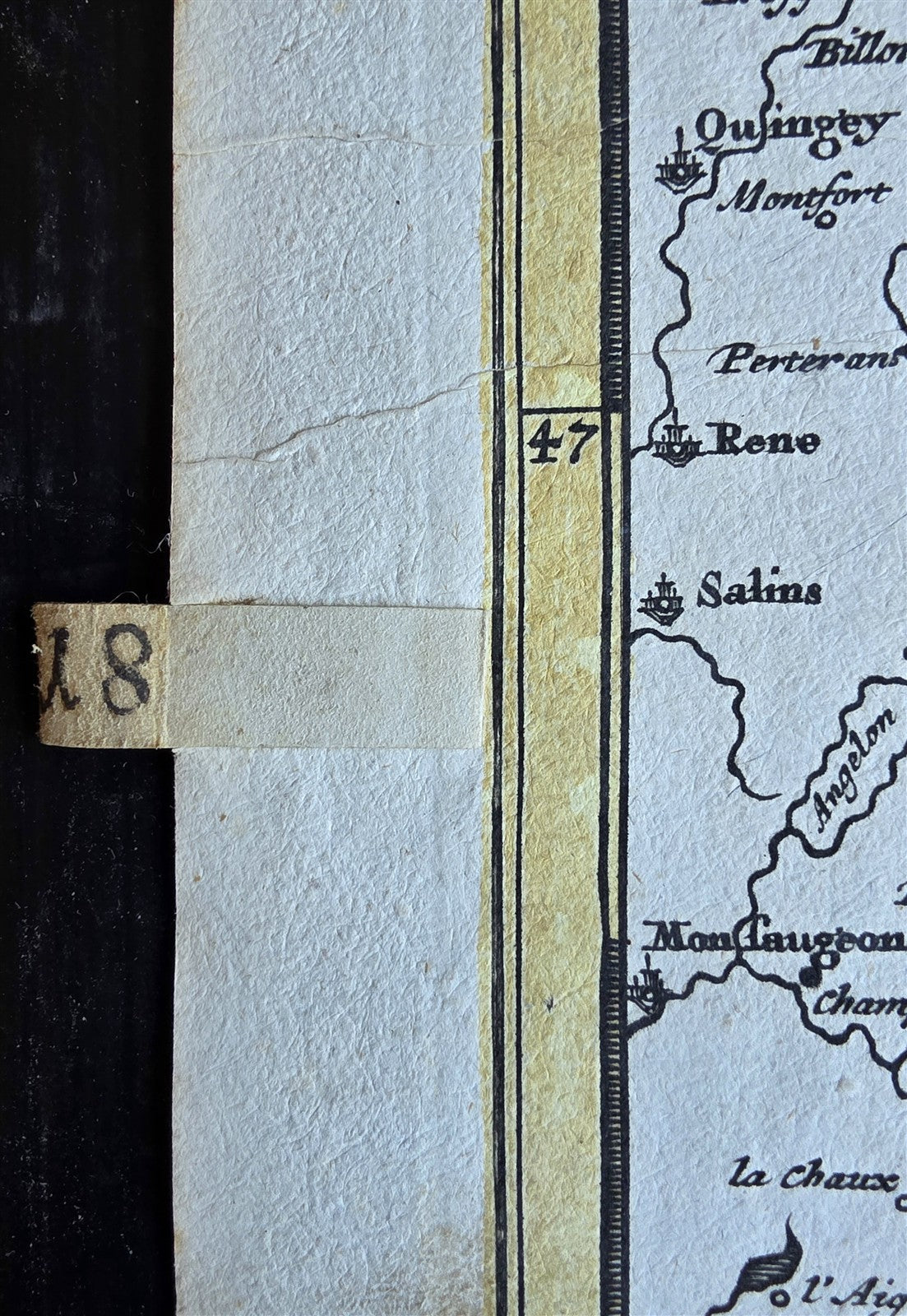 1750s MAP of SWITZERLAND antique 20x24" Helvetiae Rhaetiae Valesiae et Sabaudiae