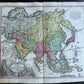 1730 MAP of ASIA antique 22.5 by 32.5" by Johann Baptist Homann