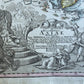 1730 MAP of ASIA antique 22.5 by 32.5" by Johann Baptist Homann