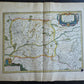 1630s MAP of FRANCE province of Anjou antique by Johannes Janssonius