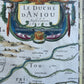 1630s MAP of FRANCE province of Anjou antique by Johannes Janssonius