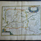 1630s MAP of FRANCE province of Anjou antique by Johannes Janssonius