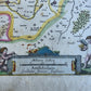 1630s MAP of FRANCE Loudunois / Mirebalais antique by Johannes Janssonius